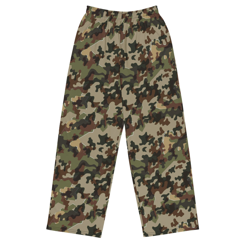 Amoeba Alpine Fleck Heritage CAMO Unisex Wide-Leg Leisure Pants - 2XS - Pant