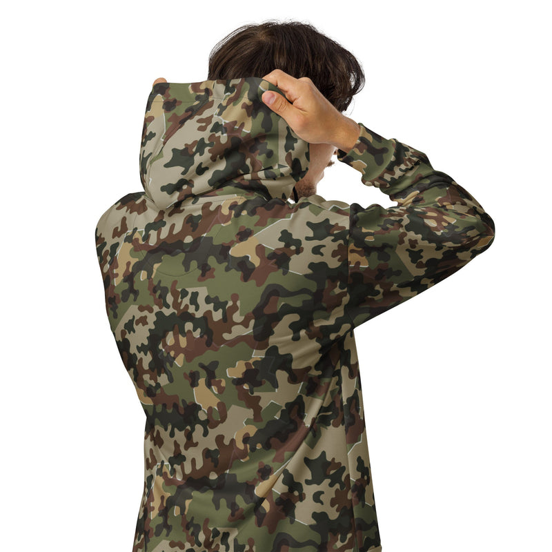 Amoeba Alpine Fleck Heritage CAMO Unisex Zip Hoodie