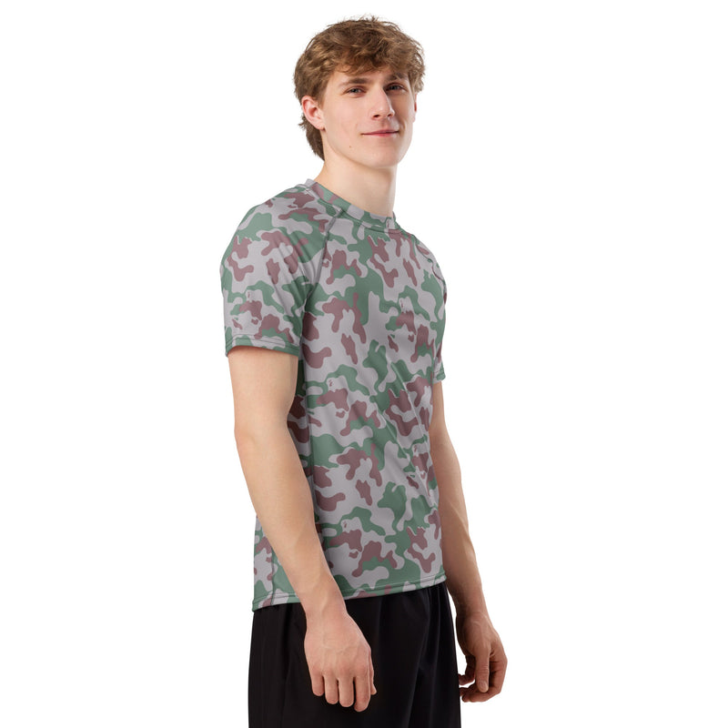 Amoeba Lithuanian Woodland CAMO Mens Short-Sleeve Rash Guard - SS