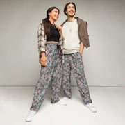 Amoeba Lithuanian Woodland CAMO Unisex Wide-Leg Joggers - 2XS