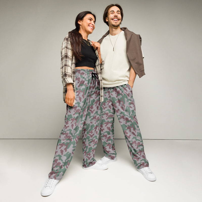 Amoeba Lithuanian Woodland CAMO Unisex Wide-Leg Joggers - 2XS