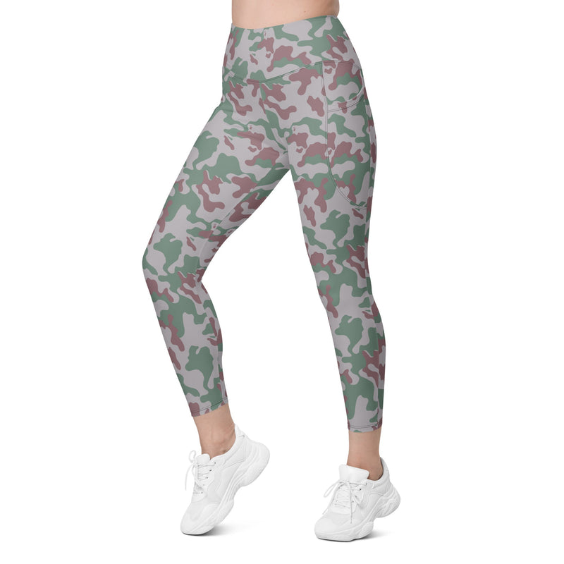 Amoeba Lithuanian Woodland CAMO Womens Leggings with Pockets - Women
