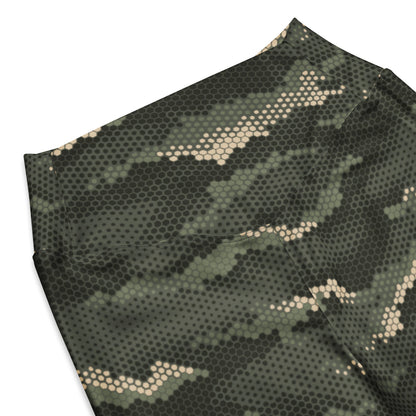 Anaconda Hexagon CAMO Flare leggings - Womens Leggings