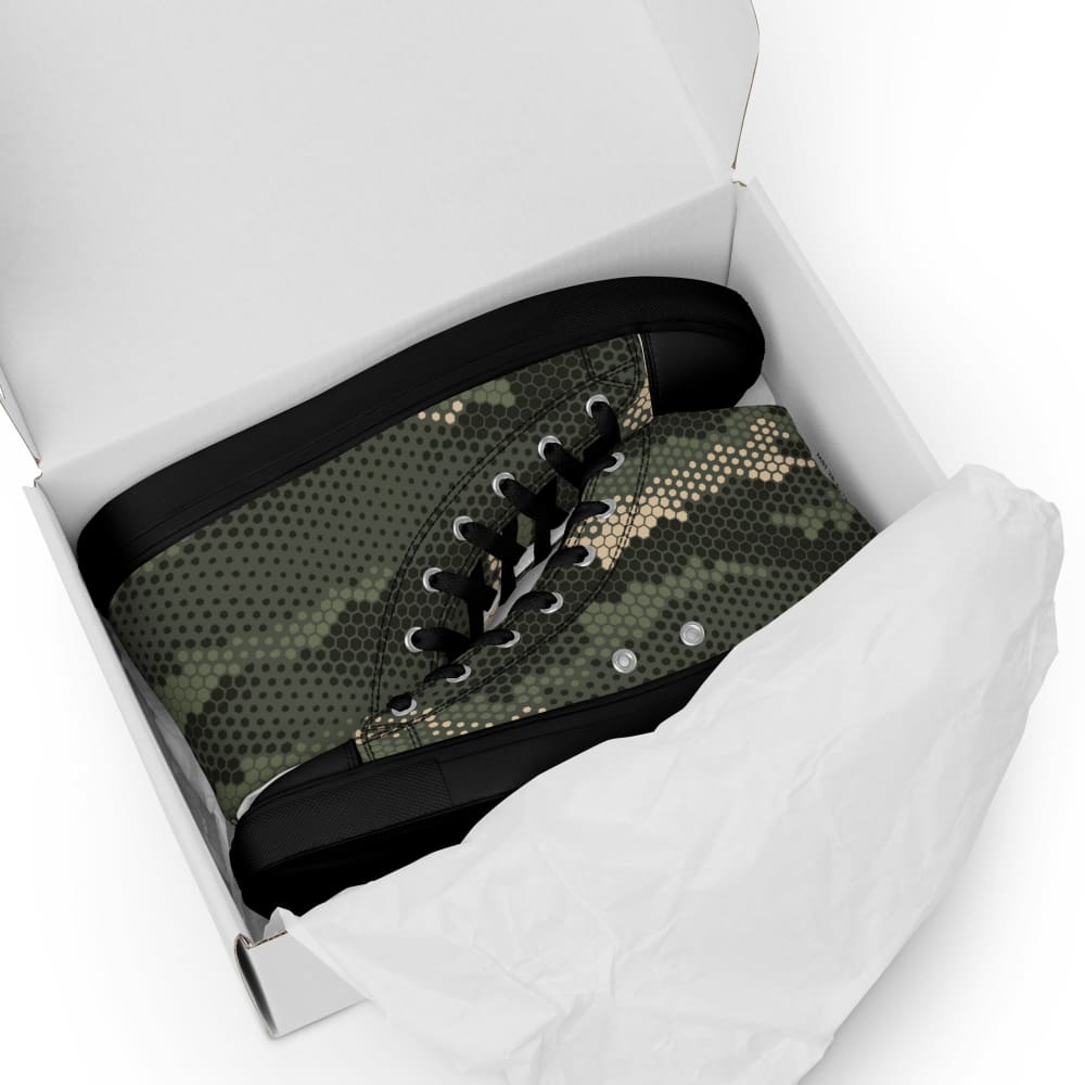 Anaconda Hexagon CAMO Men’s high top canvas shoes