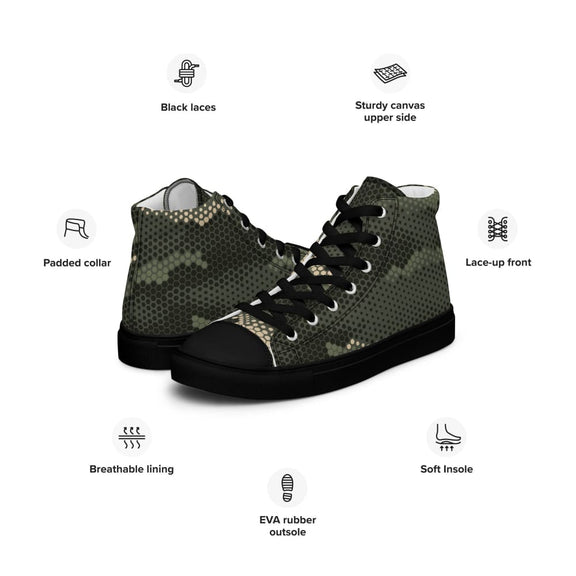 Anaconda Hexagon CAMO Men’s high top canvas shoes