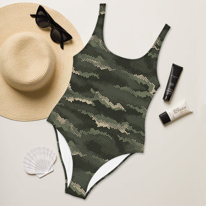 Anaconda Hexagon CAMO One-Piece Swimsuit - Womens