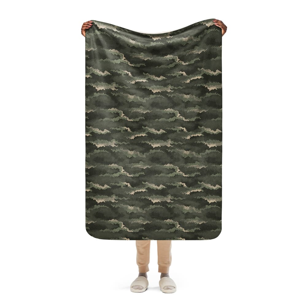 Anaconda Hexagon CAMO Sherpa blanket - 37″×57″ - Blanket