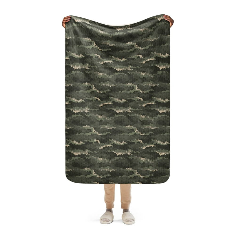 Anaconda Hexagon CAMO Sherpa blanket - 37″×57″