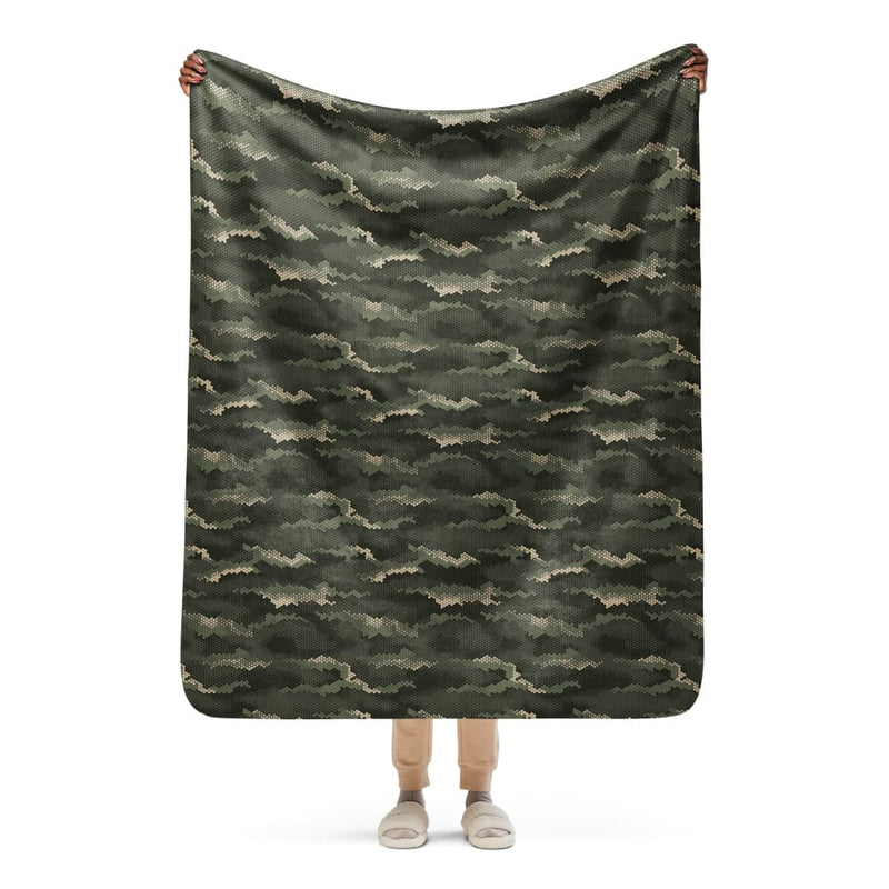 Anaconda Hexagon CAMO Sherpa blanket - 50″×60″