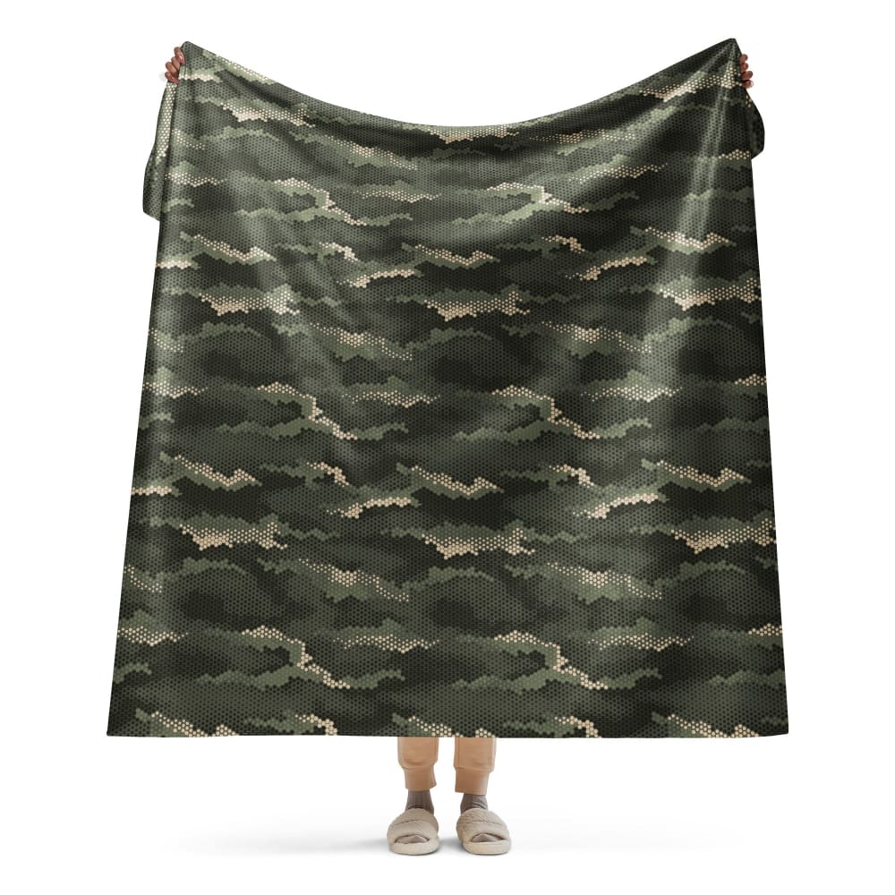 Anaconda Hexagon CAMO Sherpa blanket - 60″×80″