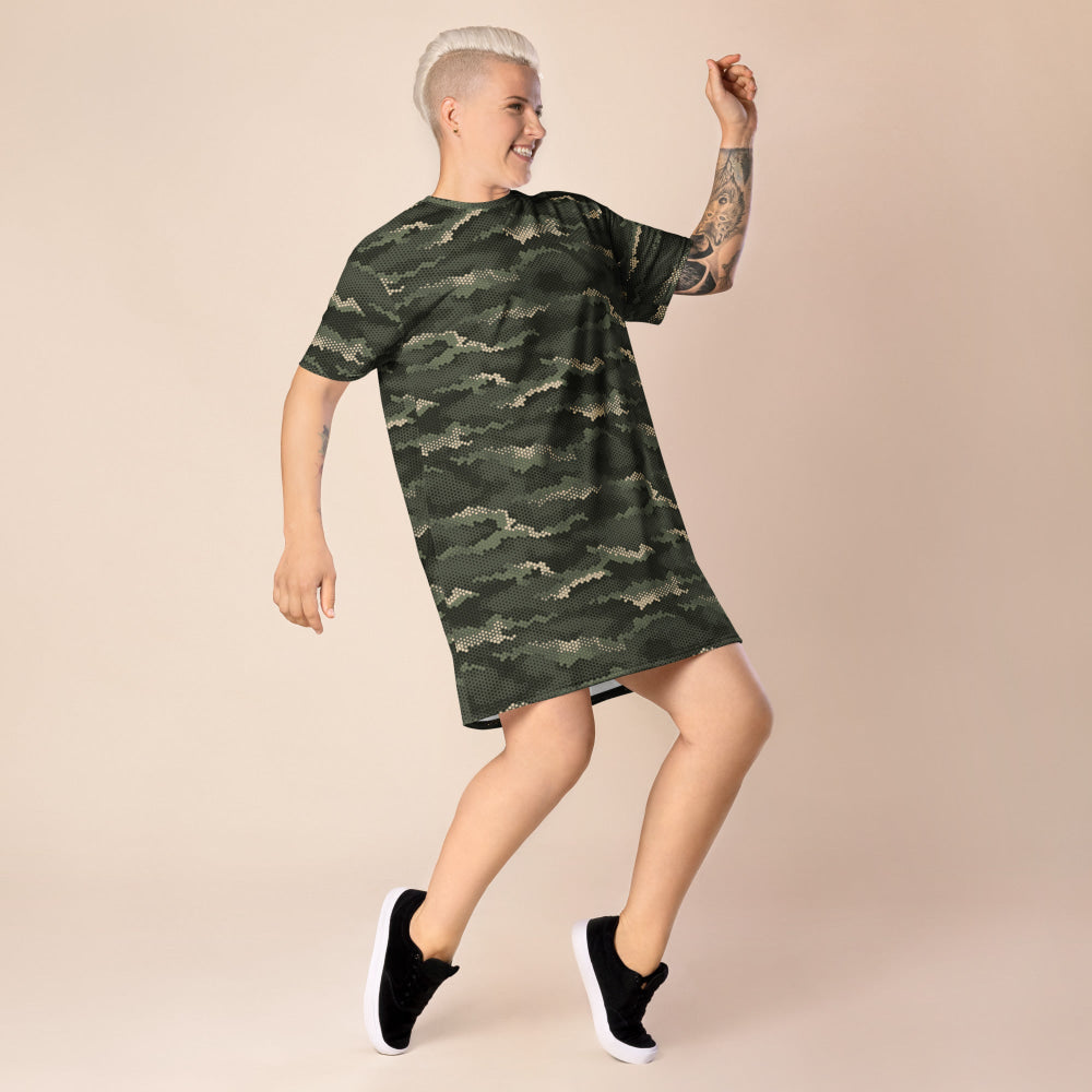 Anaconda Hexagon CAMO T-shirt dress - Womens T-Shirt Dress