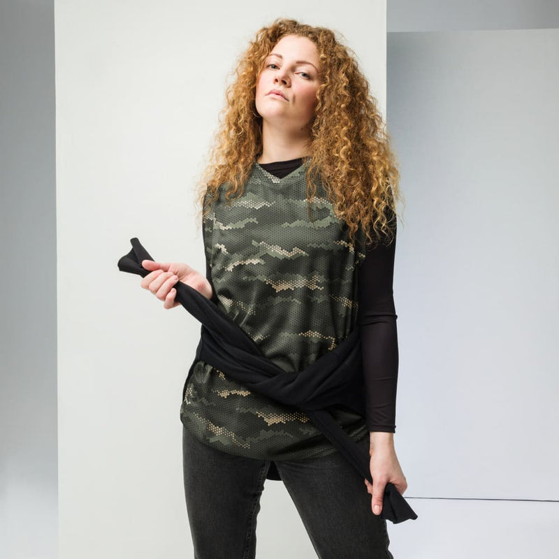 Anaconda Hexagon CAMO unisex basketball jersey