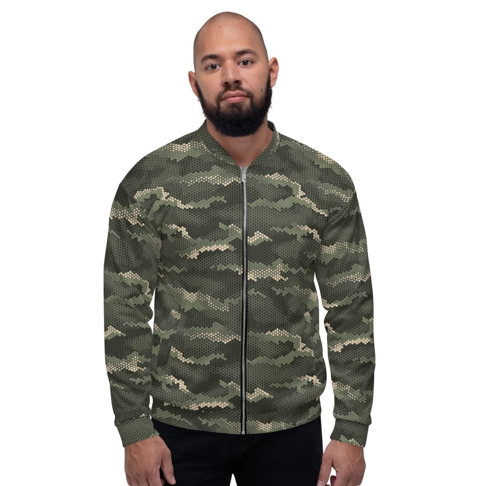 Anaconda Hexagon CAMO Unisex Bomber Jacket