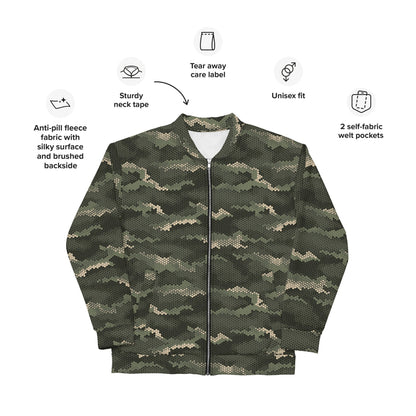 Anaconda Hexagon CAMO Unisex Bomber Jacket