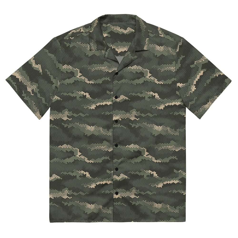 Anaconda Hexagon CAMO Unisex button shirt - 2XS - Button Shirt