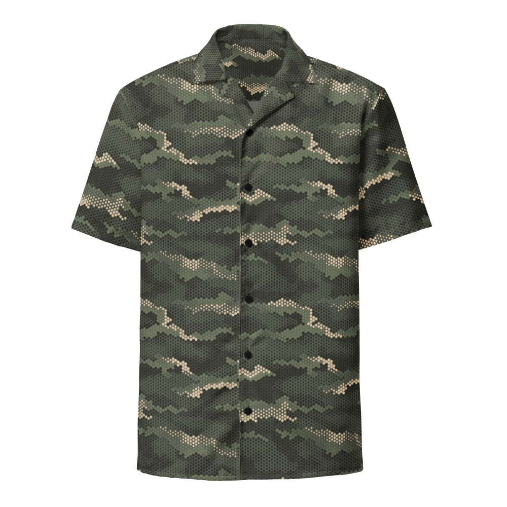 Anaconda Hexagon CAMO Unisex button shirt - Button Shirt