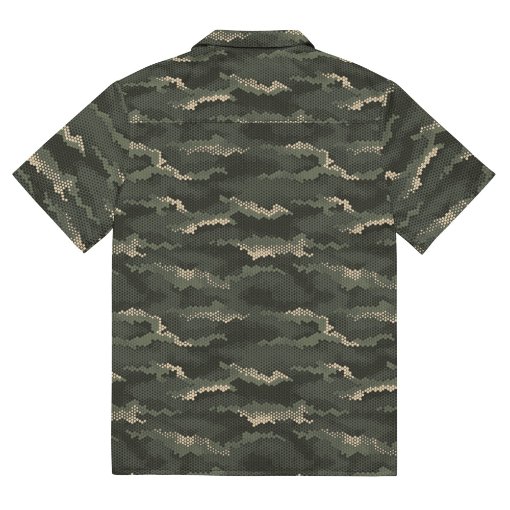 Anaconda Hexagon CAMO Unisex button shirt - Button Shirt