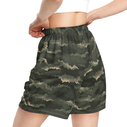 Anaconda Hexagon CAMO Unisex mesh shorts - Mesh Shorts