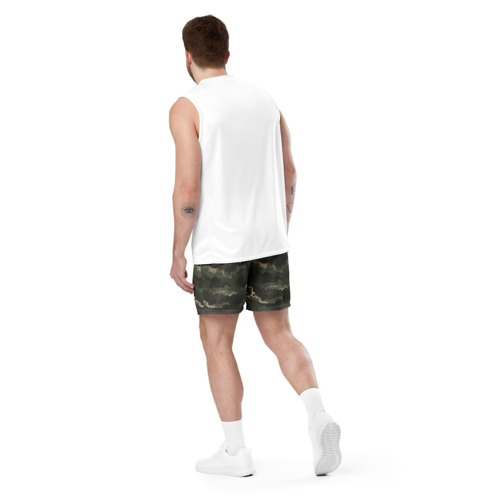 Anaconda Hexagon CAMO Unisex mesh shorts - Mesh Shorts