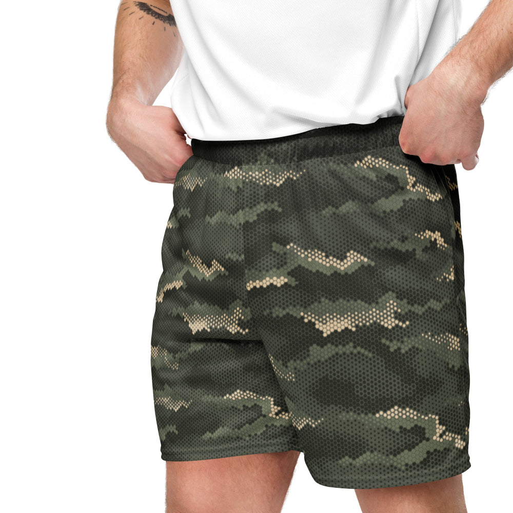 Anaconda Hexagon CAMO Unisex mesh shorts - Mesh Shorts