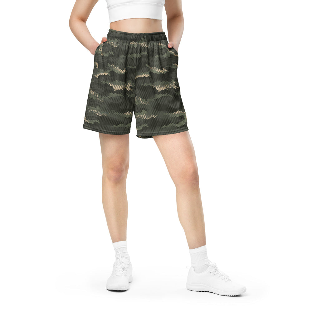 Anaconda Hexagon CAMO Unisex mesh shorts - Mesh Shorts