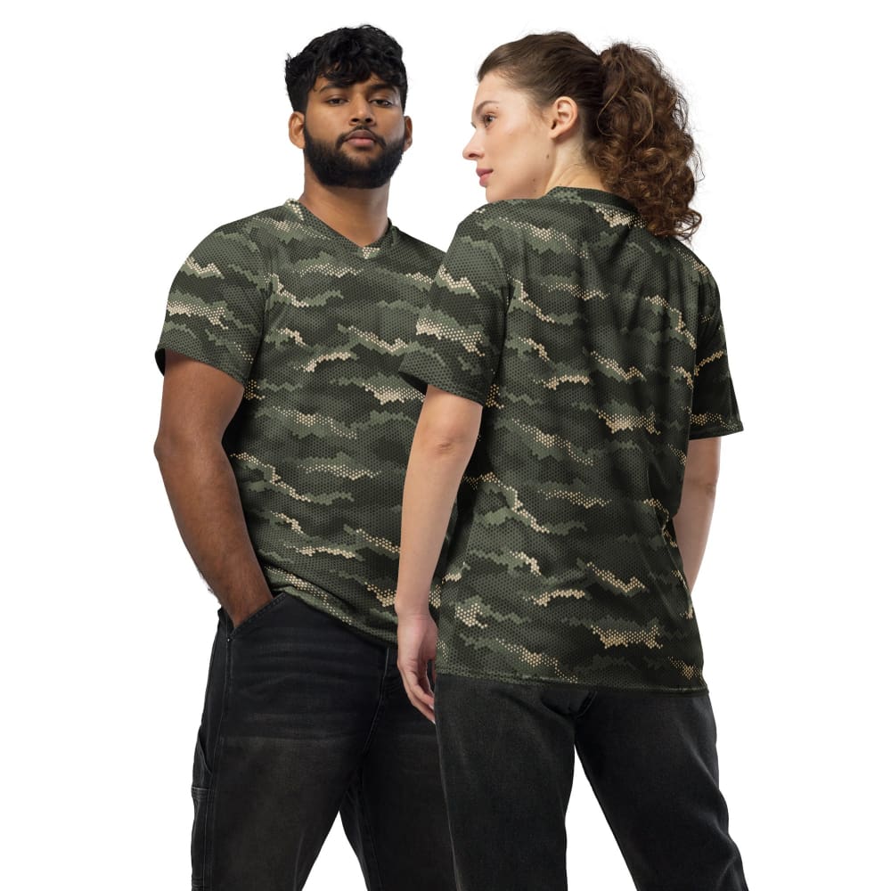 Anaconda Hexagon CAMO unisex sports jersey - 2XS - Unisex Sports Jersey