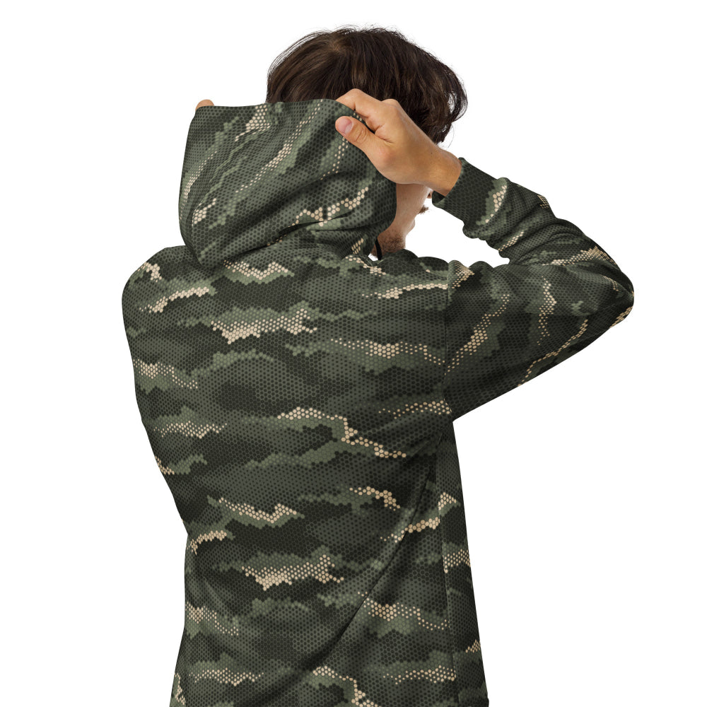 Anaconda Hexagon CAMO Unisex zip hoodie - Zip Hoodie