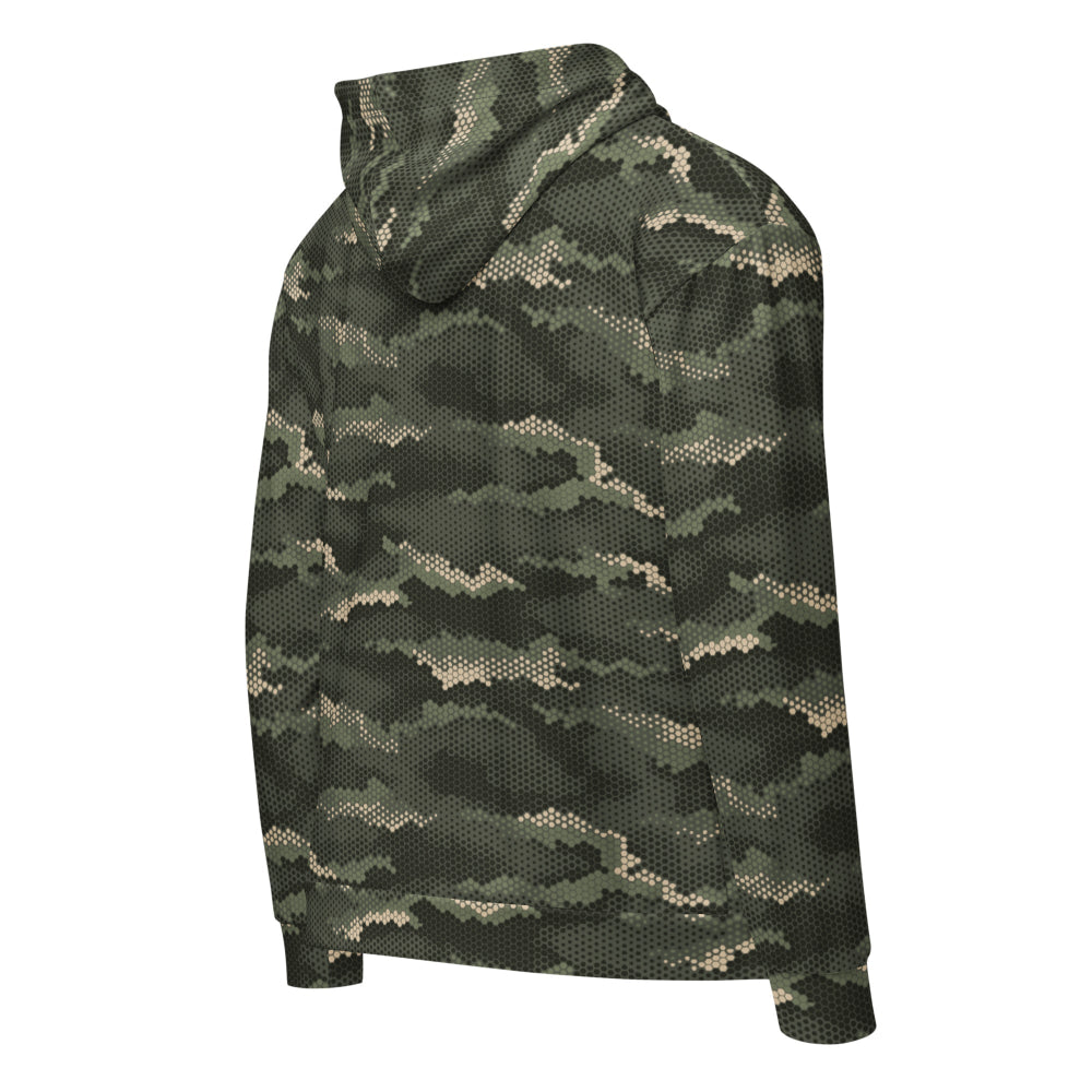 Anaconda Hexagon CAMO Unisex zip hoodie - Zip Hoodie