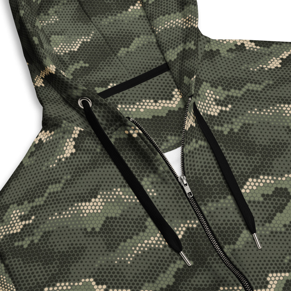 Anaconda Hexagon CAMO Unisex zip hoodie - Zip Hoodie