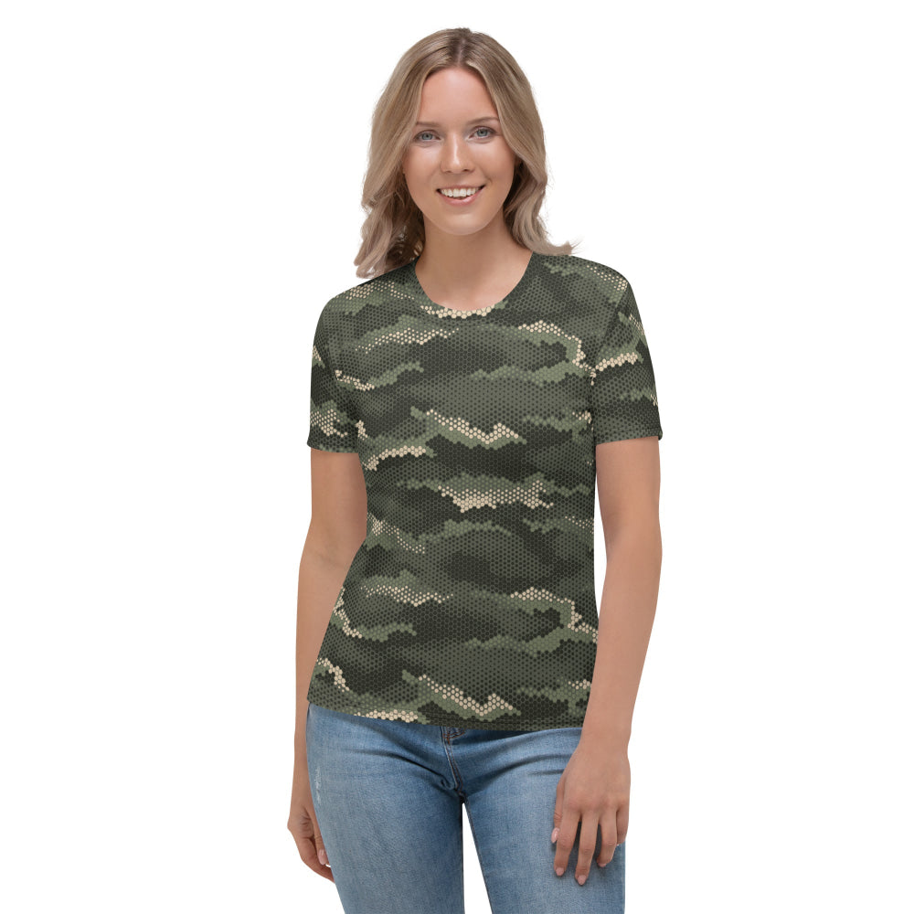 Anaconda Hexagon CAMO Women’s T-shirt - XS - Womens T-Shirt