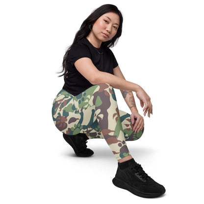 Animal Paw CAMO Leggings with pockets - Womens With Pockets