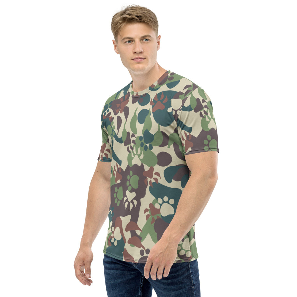 Animal Paw CAMO Men’s T-shirt - Mens T-Shirt