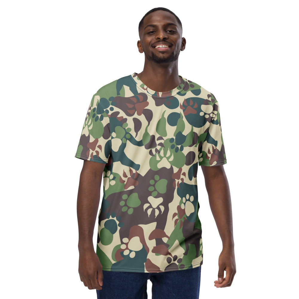 Animal Paw CAMO Men’s T-shirt - Mens T-Shirt