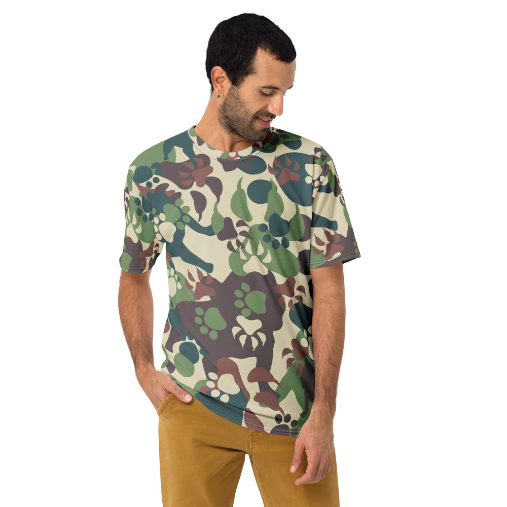 Animal Paw CAMO Men’s T-shirt - Mens T-Shirt