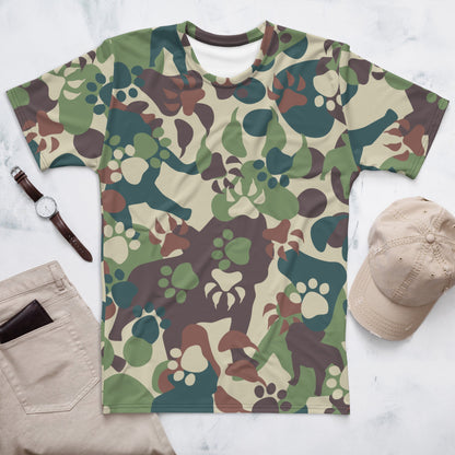 Animal Paw CAMO Men’s T-shirt - XS - Mens T-Shirt