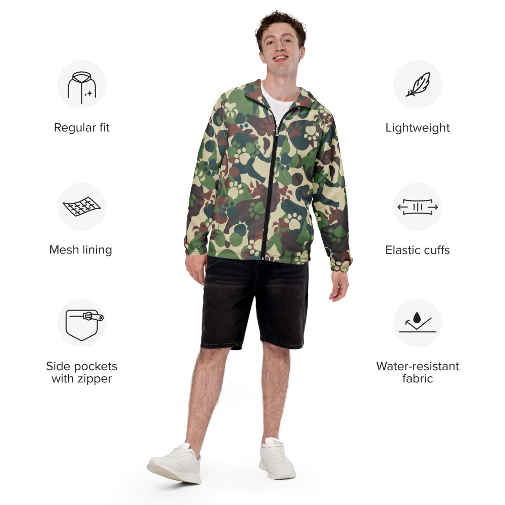 Animal Paw CAMO Men’s windbreaker - Mens Windbreaker