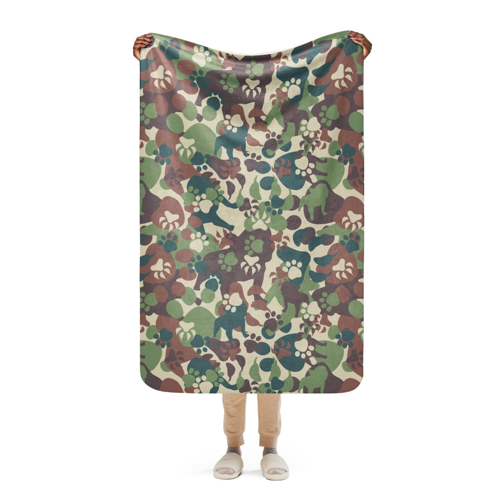 Animal Paw CAMO Sherpa blanket - 37″×57″ - Blanket