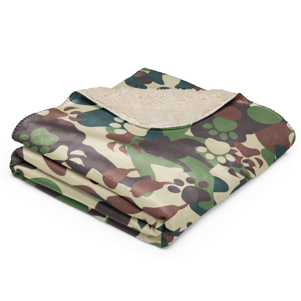 Animal Paw CAMO Sherpa blanket - Blanket