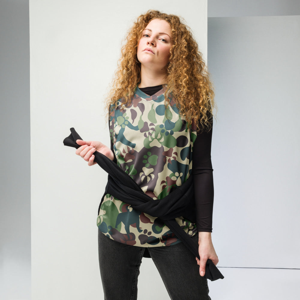 Animal Paw CAMO unisex basketball jersey - Unisex Basketball Jersey