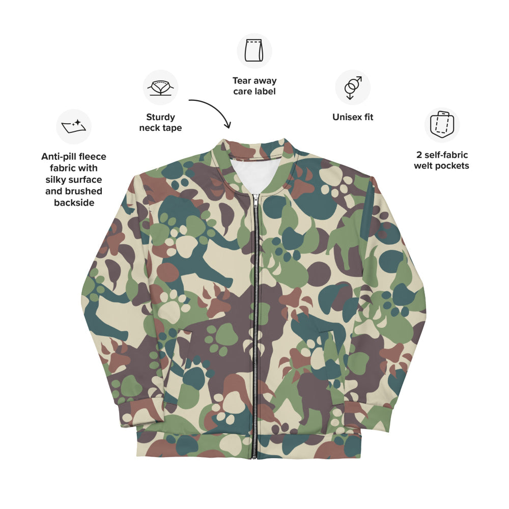 Animal Paw CAMO Unisex Bomber Jacket