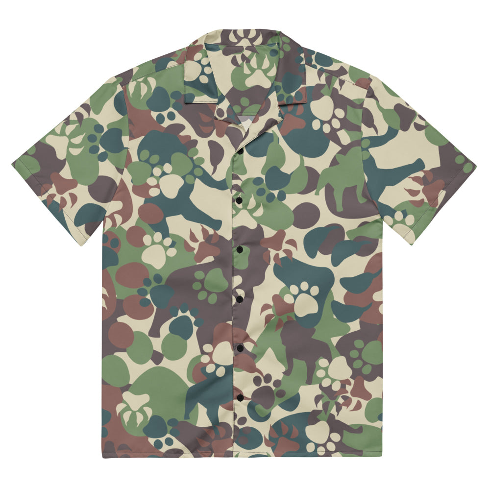 Animal Paw CAMO Unisex button shirt - 2XS - Button Shirt