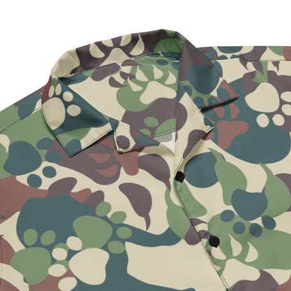 Animal Paw CAMO Unisex button shirt - Button Shirt