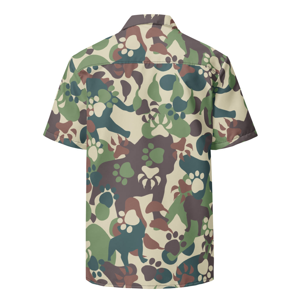 Animal Paw CAMO Unisex button shirt - Button Shirt