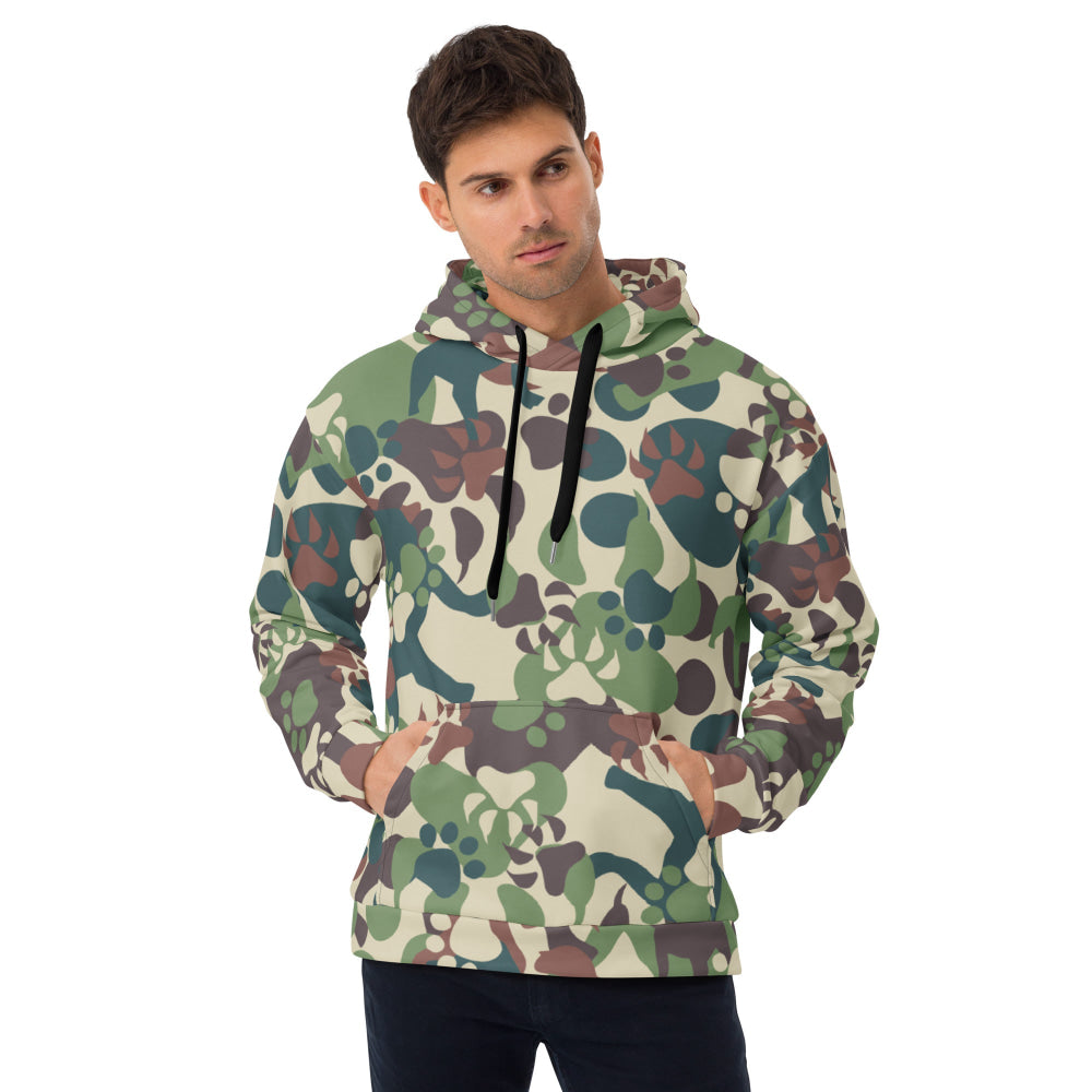 Animal Paw CAMO Unisex Hoodie - 2XS