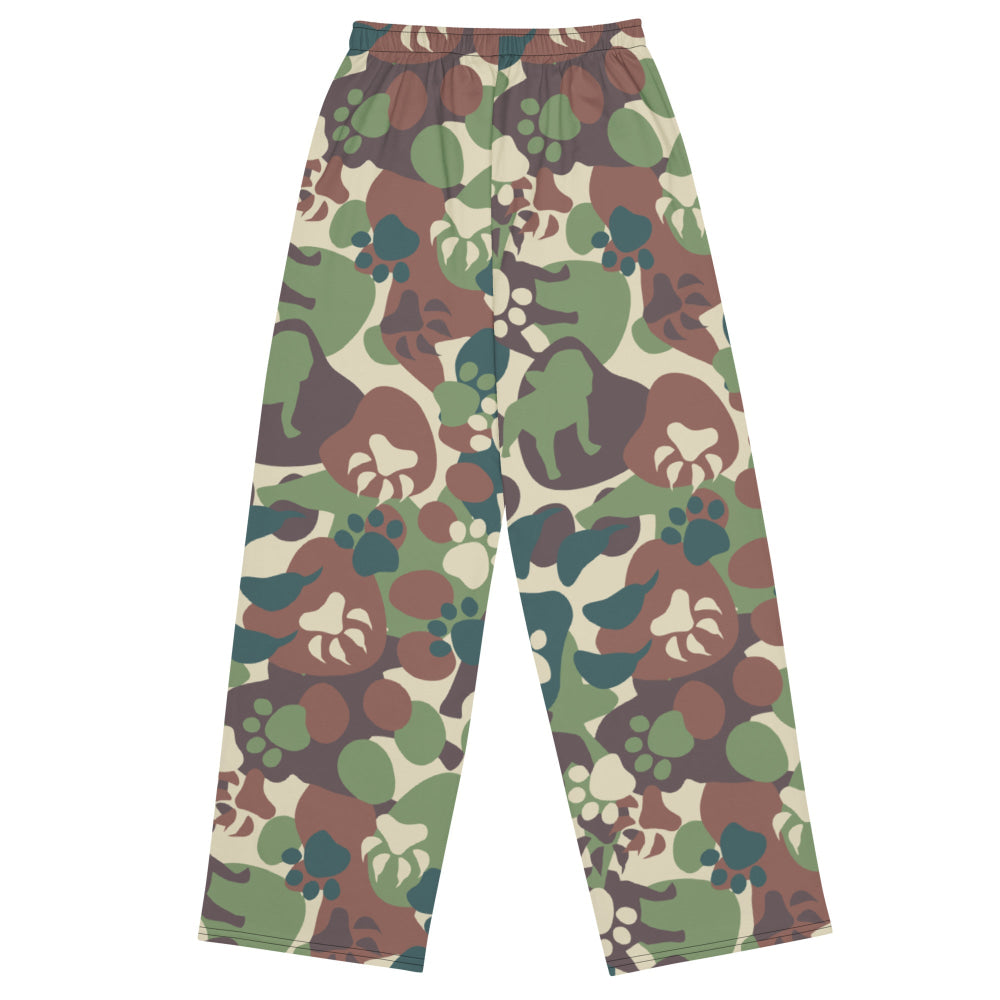 Animal Paw CAMO unisex wide-leg pants - Unisex Wide-Leg Pants