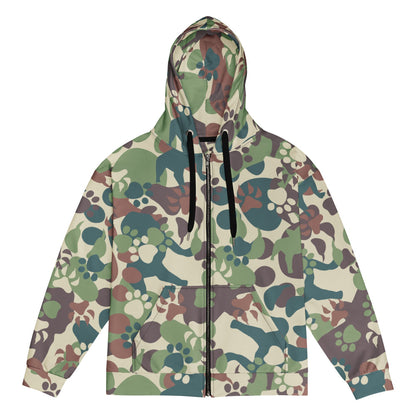 Animal Paw CAMO Unisex zip hoodie - Zip Hoodie