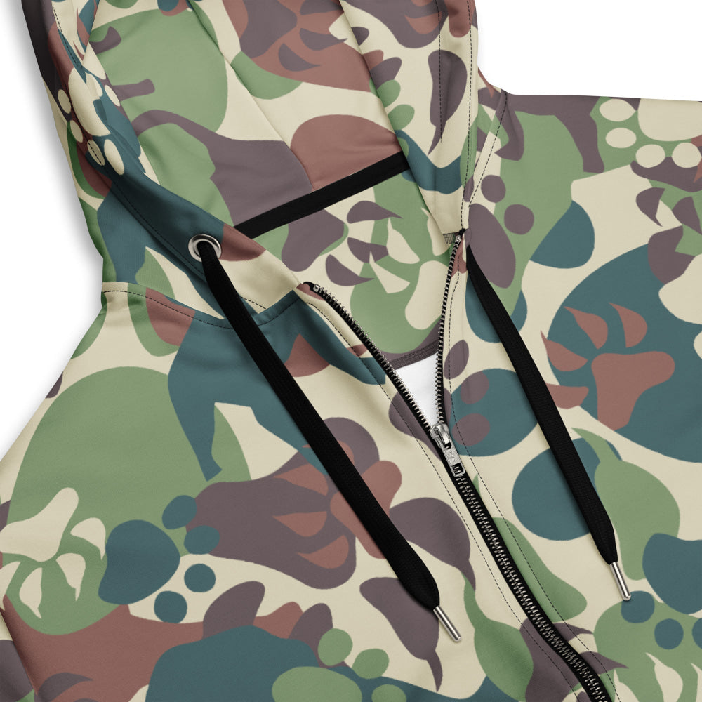 Animal Paw CAMO Unisex zip hoodie - Zip Hoodie