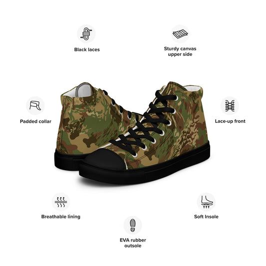 Anti-poaching CAMO Mens high top canvas shoes - High Top Canvas Shoes