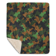 Archipelago Jungle Heritage CAMO Sherpa Blanket