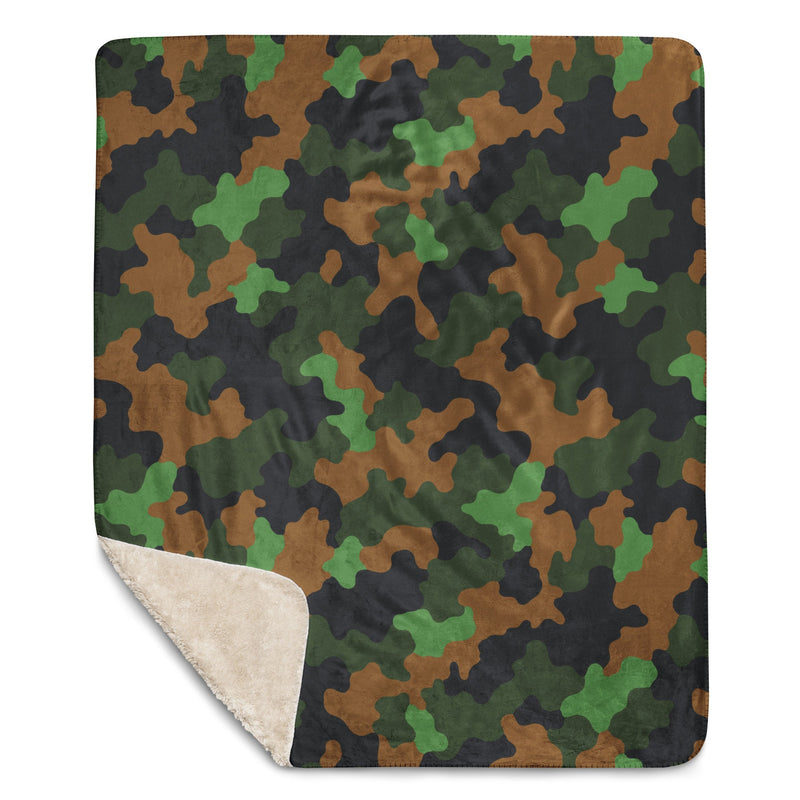 Archipelago Jungle Heritage CAMO Sherpa Blanket